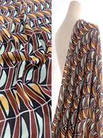 New light luxury and romantic chiffon printed fabric, elegant geometric printed fabric, spring and summer clothing fabric thumbnail 2