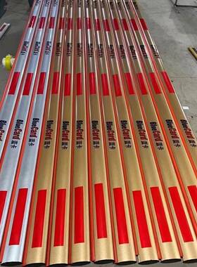 BlueCard椭圆LED灯条道闸杆75*40停车场道闸栅栏杆小区起落杆