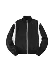 Roaring Little Eyes Amiri 23SS Black and White Patchwork Tracksuit High Street Casual Jacket