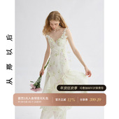 从那以后法式 碎花吊带裙高级感连衣裙度假风裙子长裙仙女裙女夏季