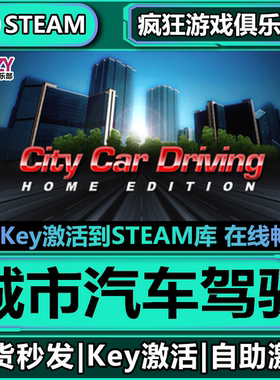 Steam正版城市汽车驾驶 激活码CDKey入库  City Car Driving 游戏