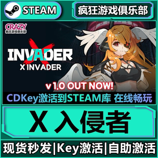 Invader Steam正版 全DLC彈幕射擊游戲 CDKey入庫 X入侵者 激活碼