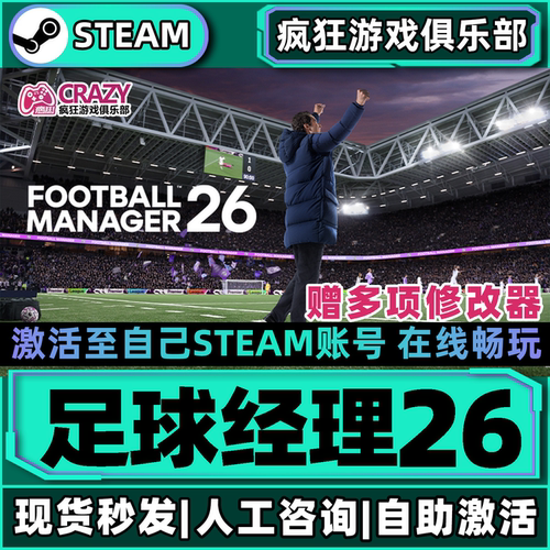 Steam足球经理26激活自己库里