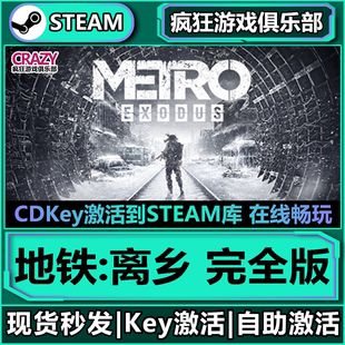 Steam正版地铁:离乡 完全版 激活码CDKey入库 全DLC开放世界游戏