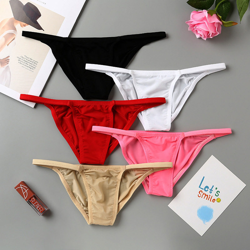 新款半包臀内裤女 小三角 迷你欧美风法式性感比基尼辣妹弹力通用