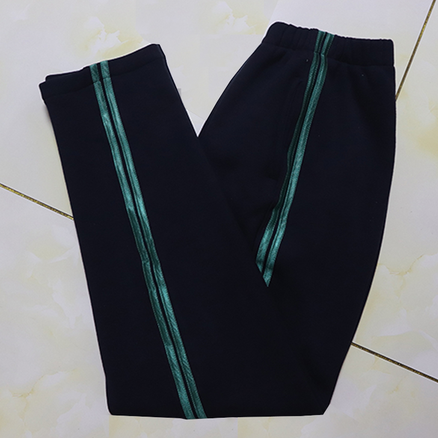 学生藏蓝校服长裤子四季款可定做