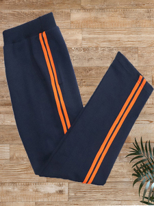 订做加绒秋冬中小学生校服裤子两橘道直筒校裤运动舒适团体班服裤