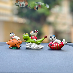 祝你成功一飞冲天高级感小众汽车内装饰品中控台车载创意解压摆件