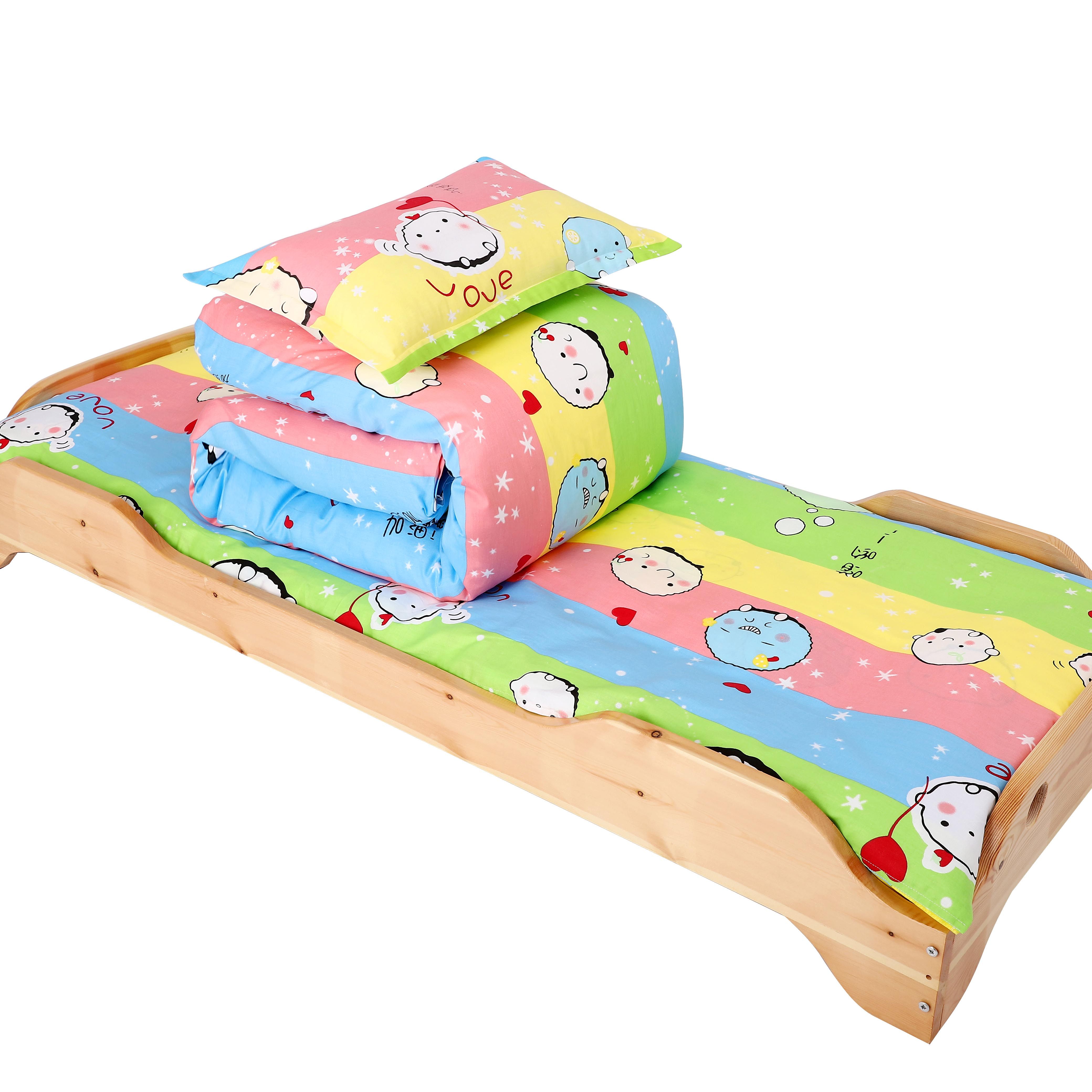 幼儿园被子三件套纯棉儿童被褥全棉被套宝宝午睡婴儿床六件套含芯