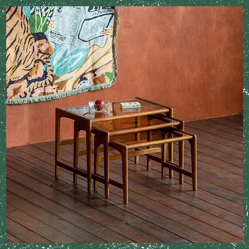 北欧沙发边几简约角几中古风边桌极简美式茶几客厅实木套几,住宅家具,角几/边几,淘宝优惠券,粉丝福利购,淘宝优惠卷