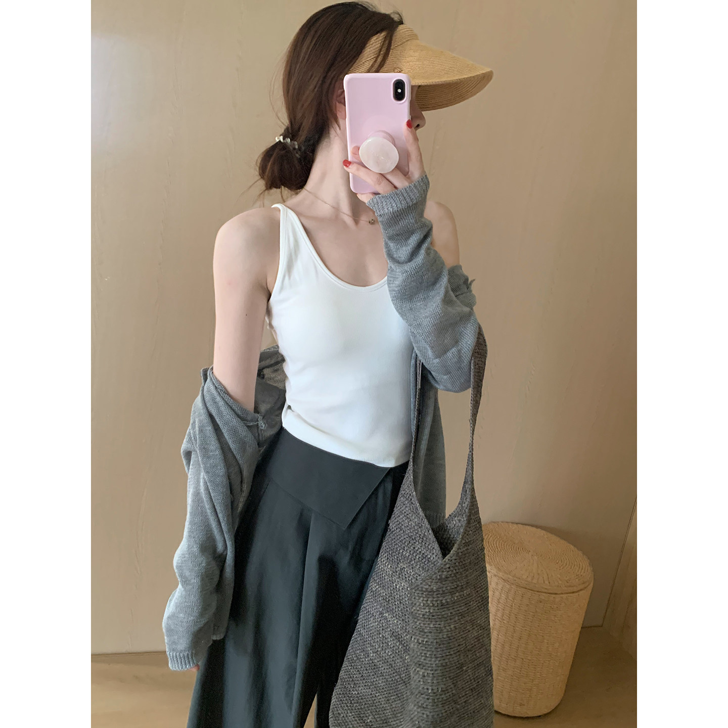 话里时尚修身有胸垫背心2026夏季新款运动短款显瘦内搭吊带内衣女