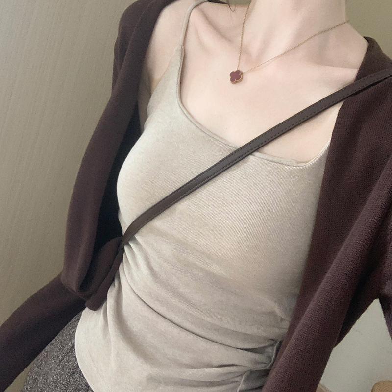 话里修身显瘦甜美百搭背心