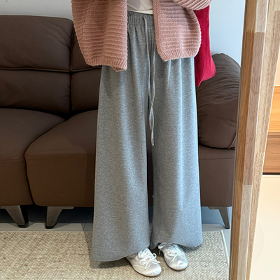 话里精致气质减龄直筒卫裤