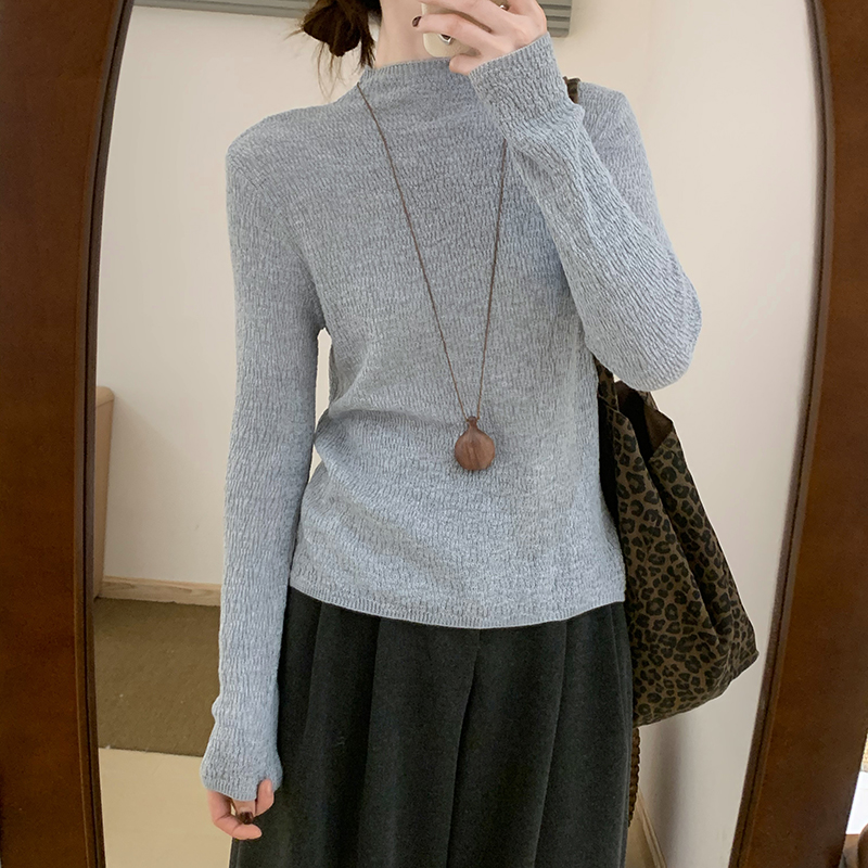 话里基础款纯色打底衫