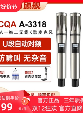 佐欧 CQA3318冷漠同款-6无线麦克风话筒户外唱歌声卡直播设备全套