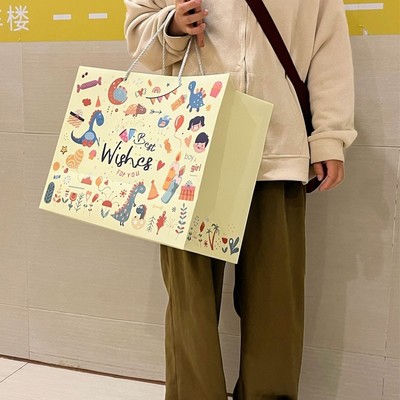 礼品包装袋礼物袋可爱大号可放得物鞋盒零食学生送朋友卡通圣诞节