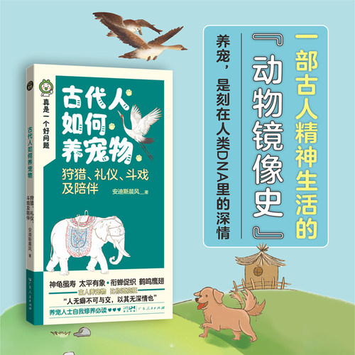 古代人如何养宠物:狩猎、礼仪、斗戏及陪伴 真是一个好问题口袋书 安迪斯晨风著 古代人日常生活制造宠物支配感情 广东人民出版社