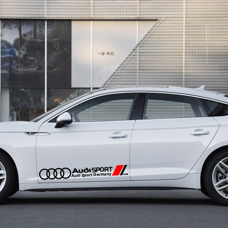 AUDI专用反光车贴拉花贴纸A3A4A6LQ3Q5SPORT车门车身装饰贴纸