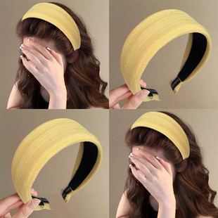 柠檬茉莉 不压发旅行箍 气质高颅顶宽边发箍女轻奢高级感洋气时尚