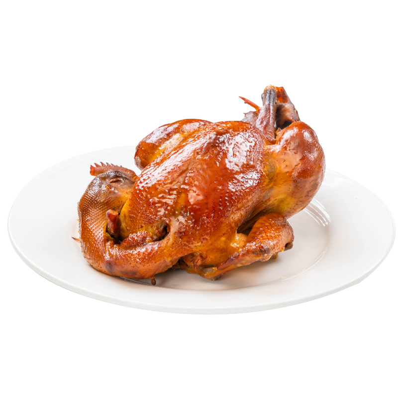 月亮八珍哈爾濱老式燒雞扒雞手撕雞東北特產(chǎn)熟食熏醬八珍燒雞620g