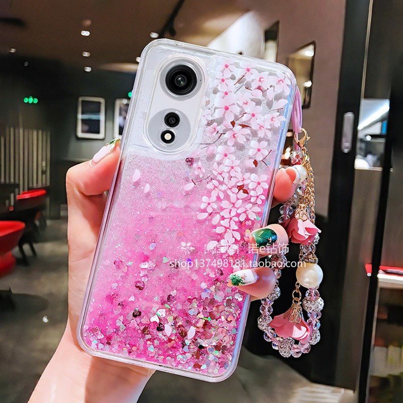 oppoA1pro手机壳A58X液态流沙
