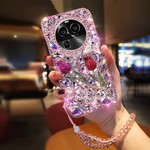 适用于oppoFindX6手机壳A5pro亲款A3满钻A2创意钻玫瑰findX8全包防摔findX5女新款findX7保护壳findX3水钻立