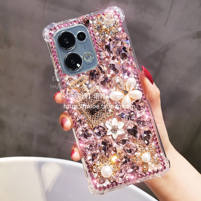 oppoReno13手机壳水钻小香风