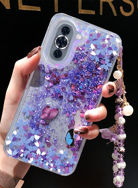 适用于华为nova10手机壳12闪粉流沙11Ultra彩绘nova10pro女款潮牌智选Hinova10创意液体流沙全包防摔透明软壳