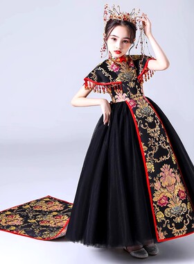 女童旗袍中国风唐装儿童演出服