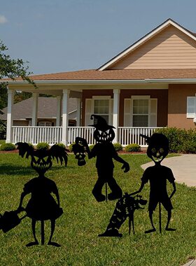 Little devil decoration garden小魔头花园地桩剪影万圣节装饰品