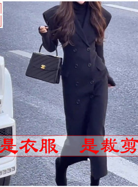 明辉纸样新款春夏时尚女式长外套连衣裙缝纫牛皮纸样板图纸22045