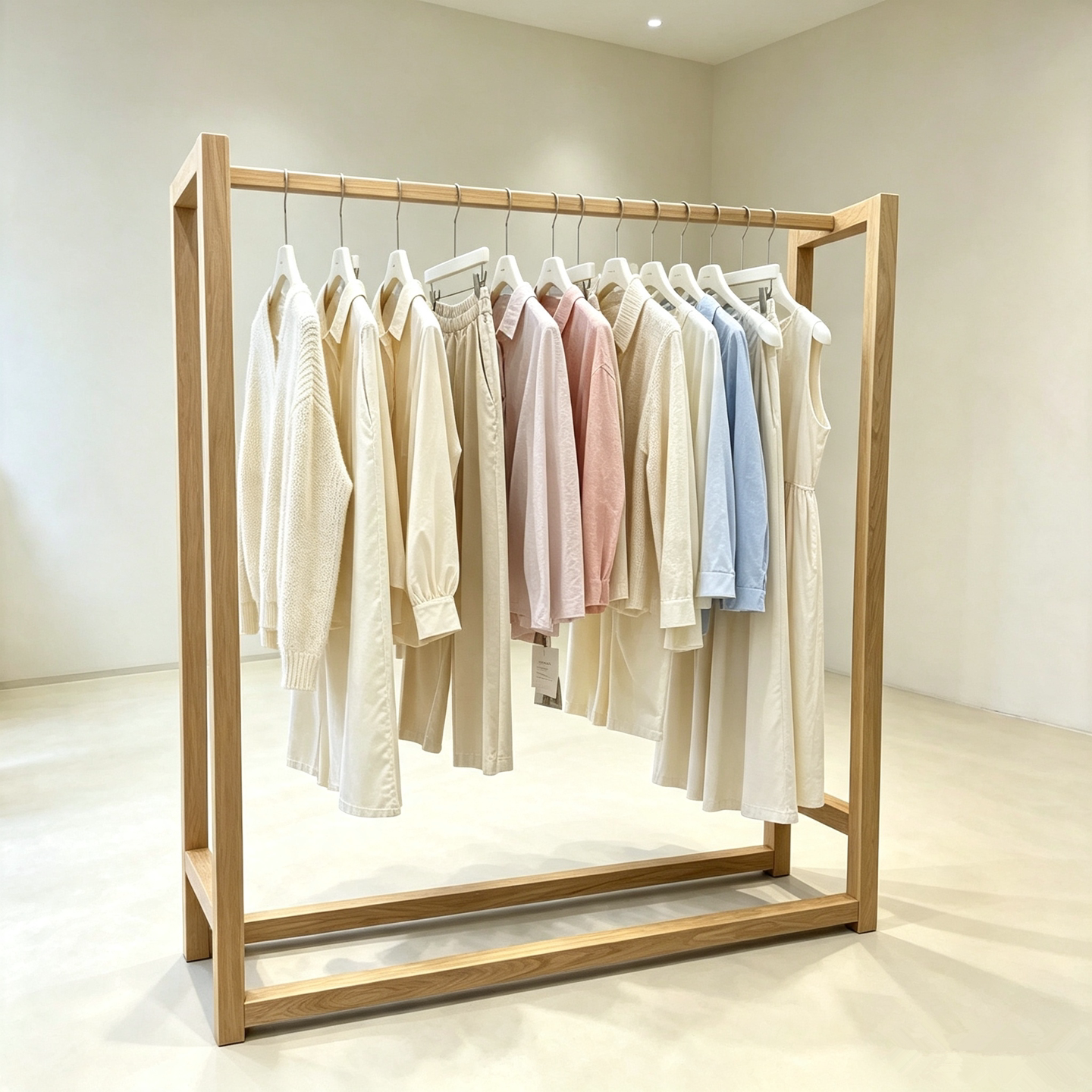 服装木质加厚展示架多色尺寸定制