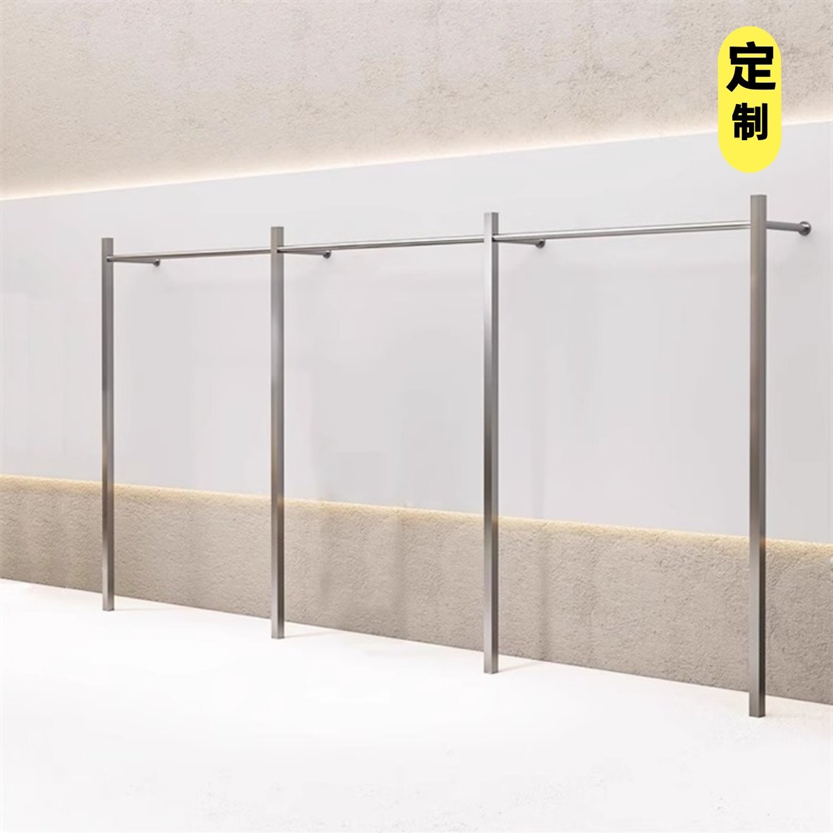 服装店新款展示架上墙不锈钢加厚