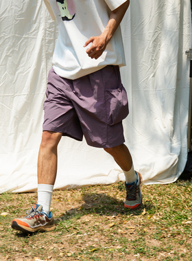 Mentmate 25SS 夏季紫色户外运动工装裤男休闲百搭五分裤口袋中裤