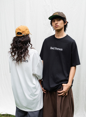 Mentmate 25SS很坏的人 Bad Person Sometimes 原创男女短袖T恤夏