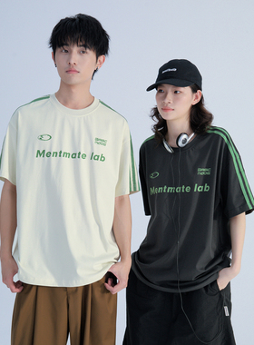 Mentmate 25SS 夏日绿色系运动风T恤衫 男女中性百搭休闲短袖tee