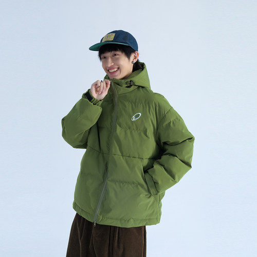 秋冬保暖百搭宽松休闲连帽棉服男