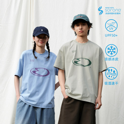 多色logo基础款撞色tee情侣通勤