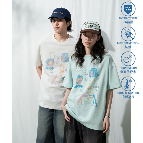 个性小众原创夏季圆领上衣tee男
