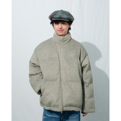 龙须糖毛呢外套手塞棉服夹克男冬