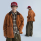 棉衣夹克男 Mentmate 秋冬复古工装 短绒麂皮翻领街头外套棉服加厚