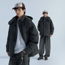 Mentmate 秋冬护脖连帽羽绒棉外套 男女款百搭纯色保暖棉衣棉服厚