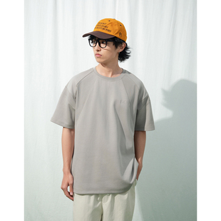 26SS 春夏内搭T恤衫 高级感臻品棉拼接插肩袖 男 圆领短袖 Mentmate