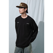 Mentmate 上衣tee T恤男女长袖 25AW 秋冬高级感简约拼接圆领打底衫