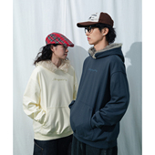 秋冬小众毛毛高级感连帽卫衣男女休闲刺绣帽衫 Mentmate 25AW 保暖