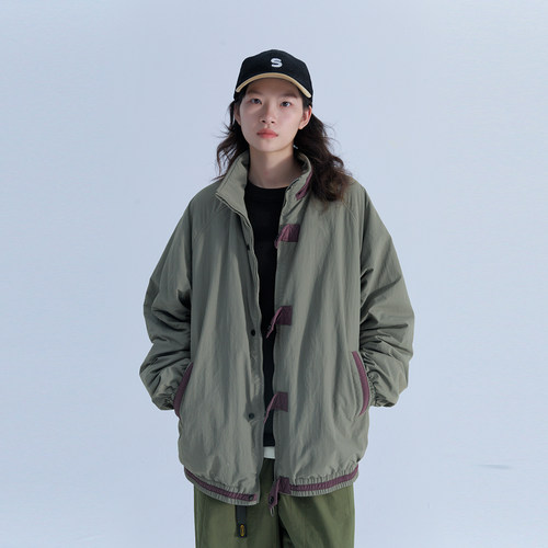 个性小众中国风加绒外套棉服秋冬