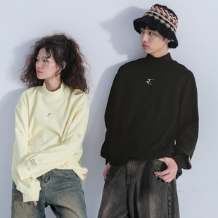 毛绒小高领长袖 薄款 打底衫 男女款 Mentmate 百搭慵懒纯色长袖 春季