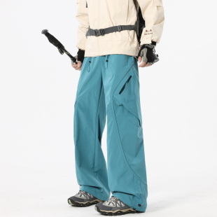 裤 运动拼接解构直筒工装 男美式 悟空有货山系户外机能风徒步登山裤