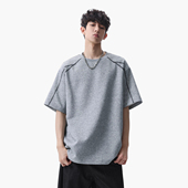 T恤男潮牌宽松情侣百搭半袖 辑明线圆领短袖 体恤 夏季 悟空有货美式