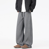 男女宽松潮流百搭阔腿休闲长裤 悟空有货潮牌美式 复古纯色运动卫裤